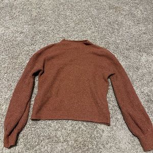 Pink Rose balloon sleeve sweater